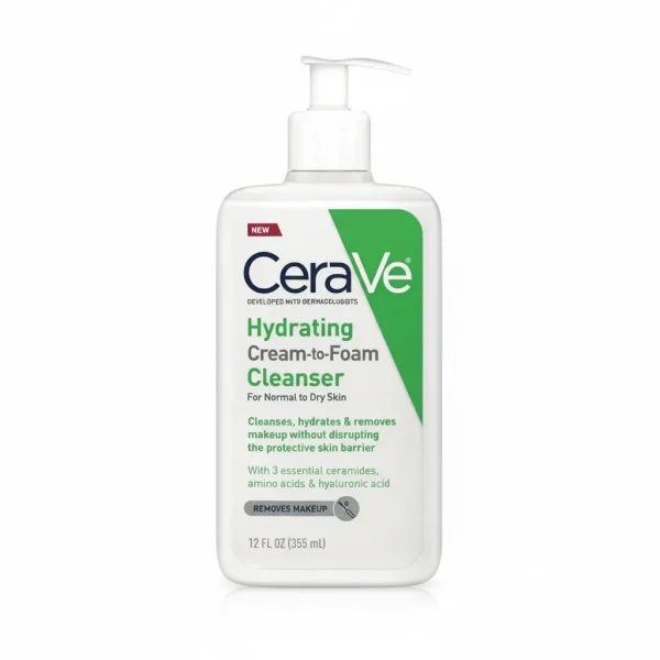 ژل آبرسان سراوی برای پوست خشک Hydrating Cream to Foam