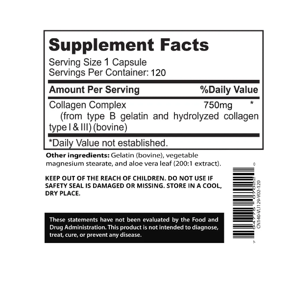 ترکیبات کپسول کلاژن ساینس افترایو