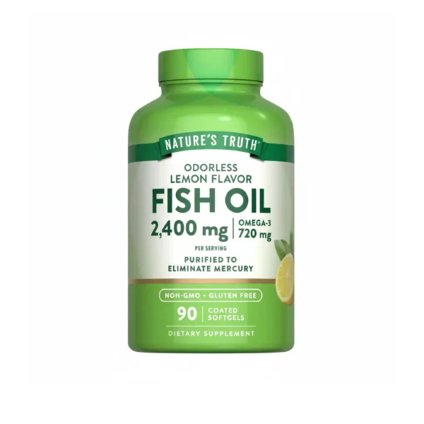 قرص روغن ماهی نیچرز تروث 2400 میلی گرم لیمویی