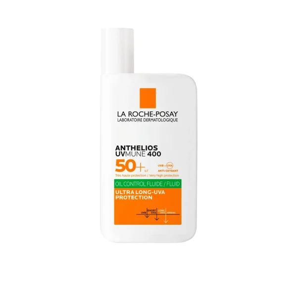 ضدآفتاب فلوئیدی بی رنگ لاروش پوزای آنتلیوس پوست چرب