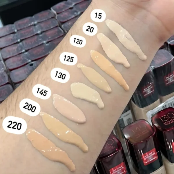 رنگبندی کرم پودر اینفیلیبل لورآل