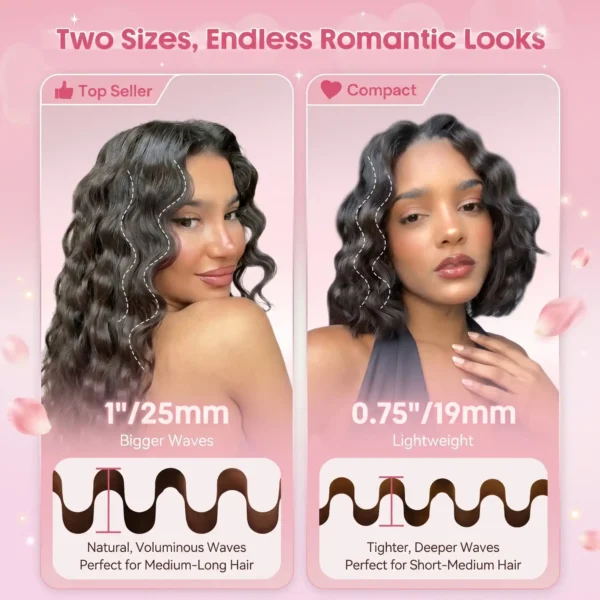 دستگاه ویو ساحلی Cupid’s Charm Beach Babe Hair Waver شیگلم