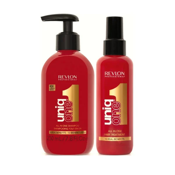 پک شامپو و اسپری مو 10 کاره Revlon Uniq One
