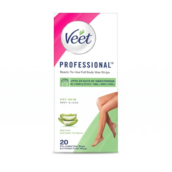 نوار موبر بدن حاوی آلوئه ورا و چای سبز Veet