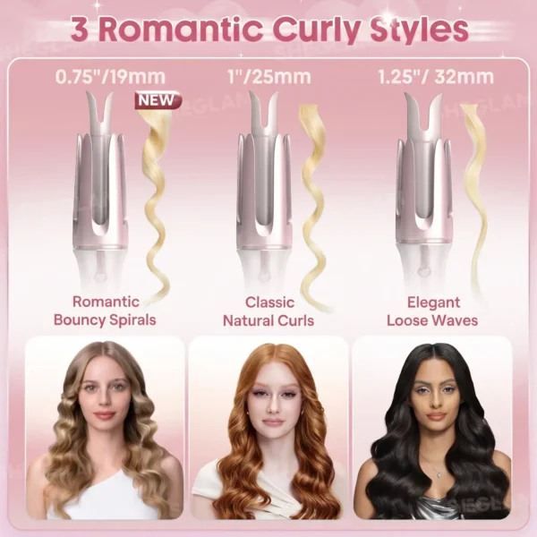 دستگاه فرکننده چرخشی Sheglam 25mm