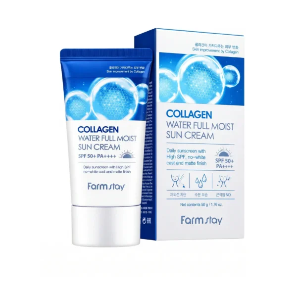 کرم ضدآفتاب Farmstay Collagen Water